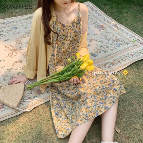BONNTEE Floral Summer Dresses