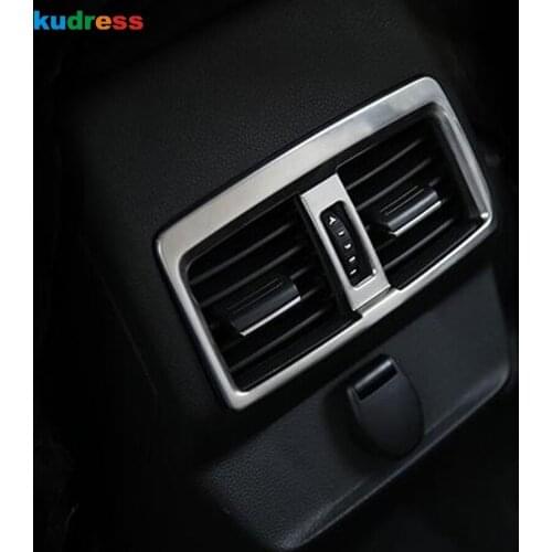 For Renault Koleos 2016 2017 2018 2019 2020 Stainless Steel Car Interior Rear Seat Air Vent AC Outlet Cover Trim Accessories