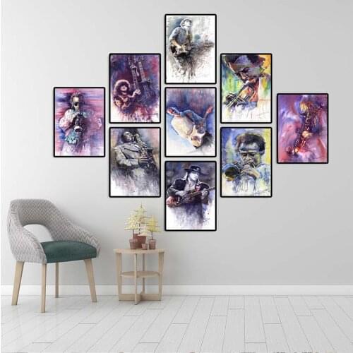 Wall Art Poster Print Canvas Home Decoration Painting Picture Oil Unframed Drawings Watercolor artist Music Star