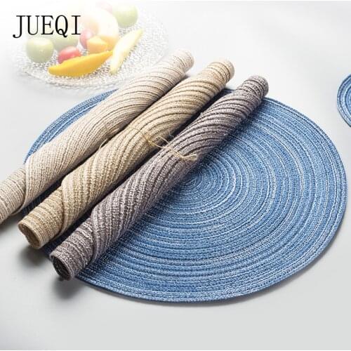 JueQi 1pcs Placemats PVC Placemat Bar Mat Plate Mat Table Mat Set Kitchen Hot Pads