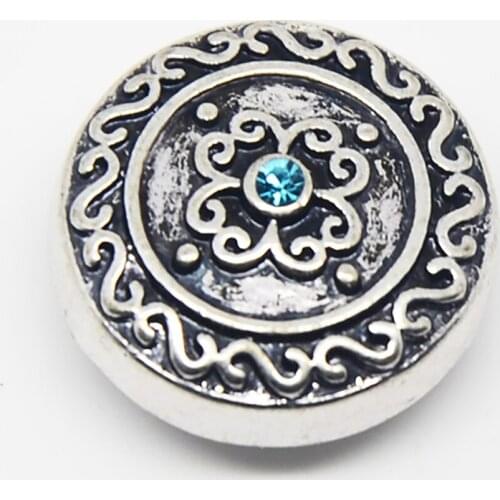 Alloy Snap Button Charm Jewelry For Leather Bracelet