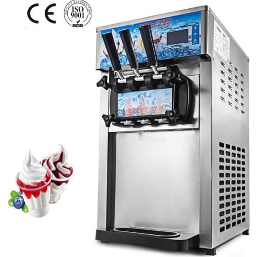 Commercial desktop soft ice cream machine sweet cone ice cream machine 18-22L / h ice cream maker 1200W