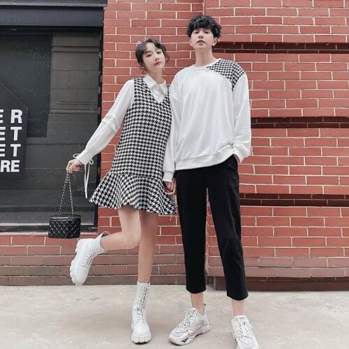 Real shoot spring 2021 Mini Scented shirt set spring fresh couple outfit couples clothing couples clothes 9001
