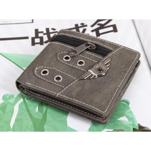 Stock Clearence Mens Punk Design Wallet New Male Coin Purse Vintage Mans Casual Wallets Student Leisure Purses