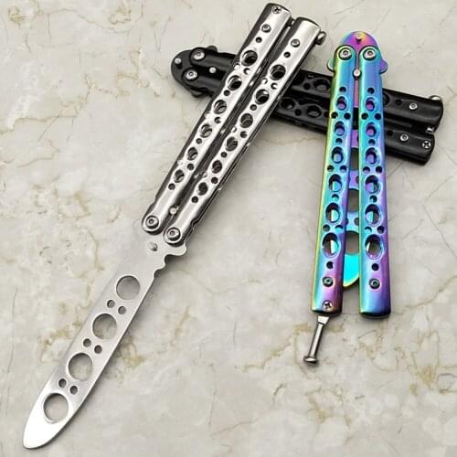 Sharp Butterfly Knife Practice Comb Beginner Skill Training Men Beard Moustache Brush Hairdressing Trainer Foldable Tool Gift