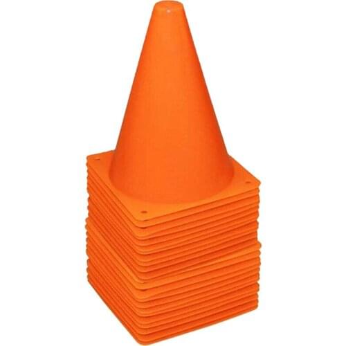 36 Pack 7 Inch Plastic Traffic Cones Sport Training Cone Sets Field Marker Cones for Skate Soccer Agility Training & Physical Ed