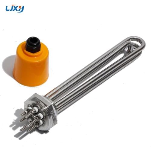 LJXH Electrical Water Heater Immersion Element DN32 1.25inch BSP Thread 3000W 4500W 6000W 9000W 12000W 220V 380V Heating Pipe