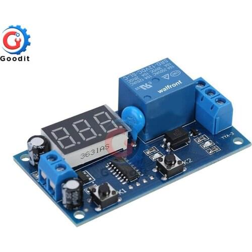 DC 12V Infinite Cycle Delay Relay Timer ON/OFF Switch Loop Module with LED Display Timing Timer Relay Module