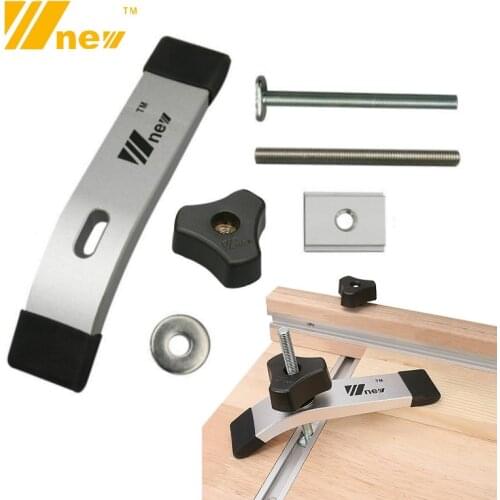 Woodworking T Track Slider M8 T Screw M8 Nut Saw Table Acting Hold Down Clamp for T-Slot T-Track Wood Work DIY Tools
