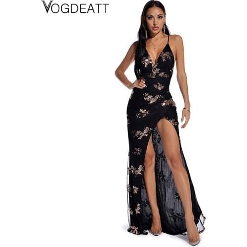Летние платья с разрезом VOGDEATT China At AliExpress