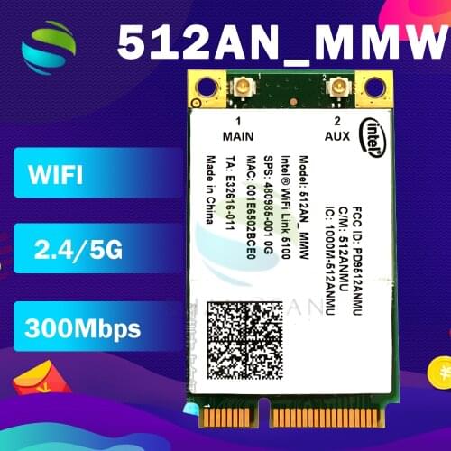Wifi adapter 5100AN 512AN 5100AGN MMW Mini PCI-e WLAN Wireless Wifi Card SPS:480985-001 for hp CQ41 CQ50 CQ60 2730P 2230S