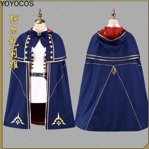 YOYOCOS FGO Altria Caster Cosplay Costume Fate Grand Order Altria Pendragon Costume Halloween Party Dress Cap Cloak Game Cosplay