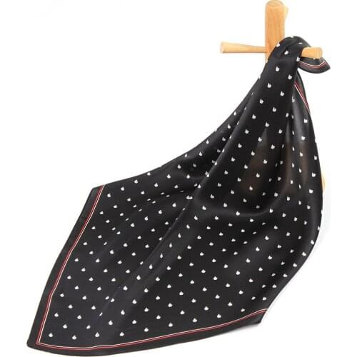 Sailboat Pure Silk Women Scarf Bandana Silk Scarf for Hair Female Handkerchief Womens Natural Silk Square Headband Neck Scarf