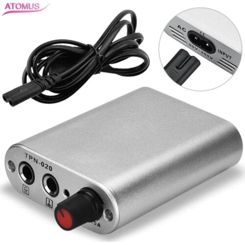 1PCs Mini Adjustable Digital Tattoo Power Supply Professional Tattoo Motor Power Supply for Rotary Tattoo Machine Supplies