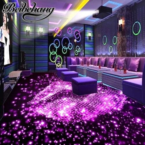 Beibehang Custom 3D Stereo murals KTV Bar PVC flooring flooring adhesive waterproof wallpaper Wall Painting Papel De Parede