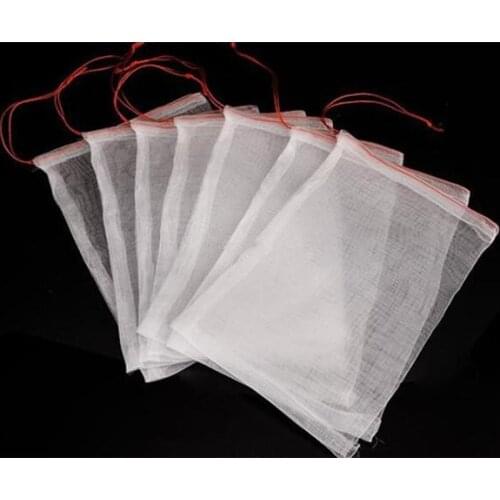 50pcs/lot-35*55 40 Mesh Nylon bag,Fish Fruit wristband bag,Insect birds pest filter bag,Rice seed soaking,Seed storage bag