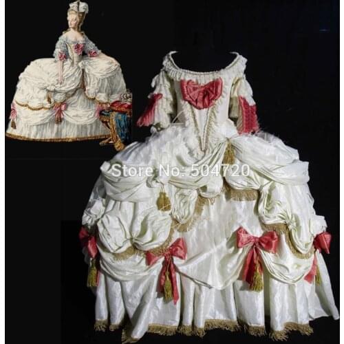 Tailored!NEW Royal 18 Century French Duchess Retro medieval Renaissance Reenactment Theatre Civil war Victorian dress HL-310