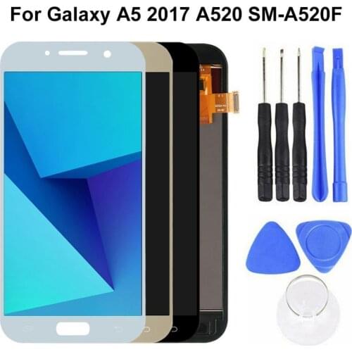 AMOLED LCD Display Touch Screen Digitizer Replacement Kit for Samsung Galaxy A5 Phone Repair Tools Accessories For Mobile Phones