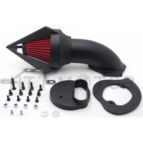 Aftermarket free shipping motorcycle parts Cone Spike Air Cleaner for Yamaha V-Star 1100 Dragstar XVS1100 1999-2012 BLACK