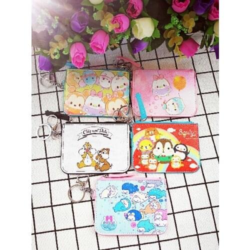 Disney 1PCS Mickey Chip & Dale Cartoon Plush dolls Stuffed Card Coin Animal bags Holder Cash Credit Money Purses NEW