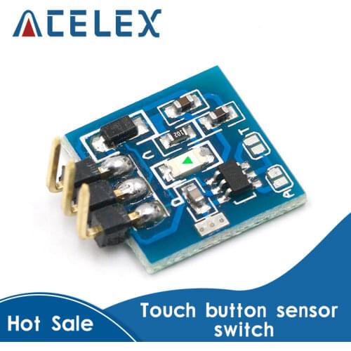 1pcs TTP223 Capacitive Touch Sensor Switch Module DC2.5V-5.5V self-locking or jog mode with LED lamp