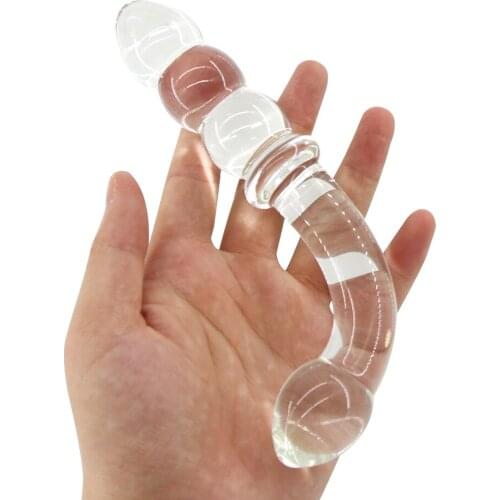 EXVOID Anal Sex Toys for Women Men Gay Anus Dilator Crystal Anal Bead Butt Plug Pyrex Glass Dildo Penis Dick Adult Products