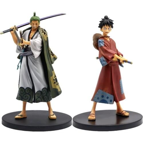 One Piece Anime Figures Roronoa Zoro action Figure Monkey D Luffy Figurine Wano Country Ver Collection Model Toys Decoration