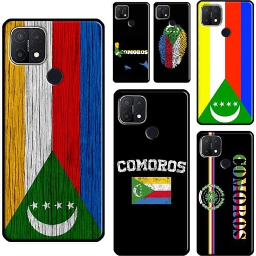 Comoros Flag For OPPO A15 A91 A83 A1K A3S A5S A5 A9 A31 A53 2020 A52 A72 Reno 4 Pro 2 Z F7 Phone Case