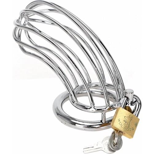 Stainless Steel Cock Cage EYES ON HER PRIZE METAL COCK CAGE 4.33 INCHES LONG