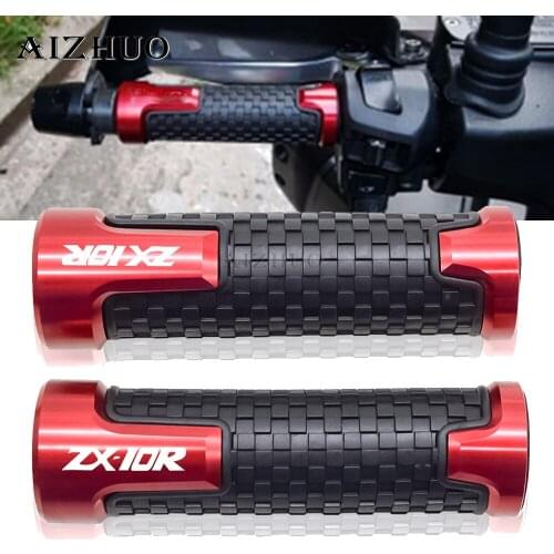 7/8"22mm Motorcycle Accessories Handlebar Grips Handle Bar Hand Bar Motorbike For KAWASAKI ZX10R ZX 10R ZX 10 R ZX-10R