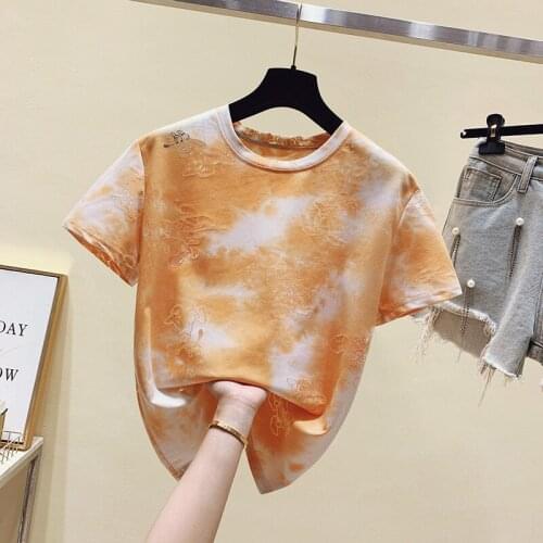 New Europe Style Short Sleeves Cartoons Hollow out T Shirt Female Tshirt Loose Women Fashion Graphic T-Shirt woman tshirts