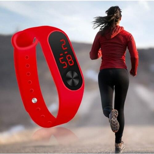 The New Contracted Fashion Students Movement LED Children Watch Electronic The Silicone Kids Watches