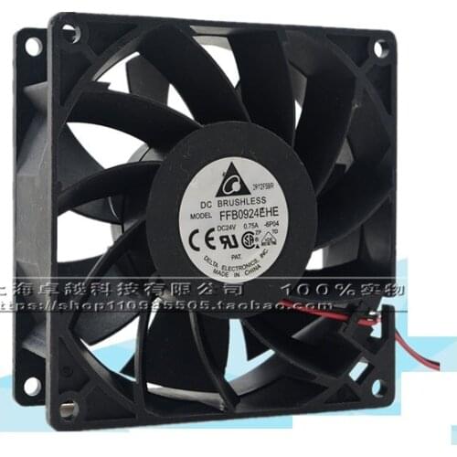 New original FFB0924EHE 24V 0.75A 9038 9CM inverter large air volume fan