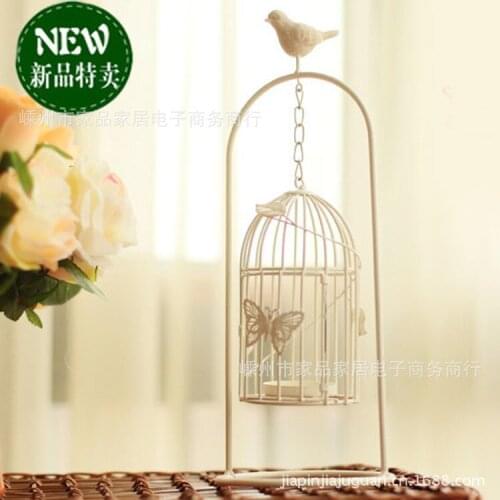 New wedding props C Iron Candlestick Candlestick Birdcage Decoration Aromatherapy Candle