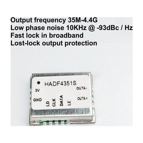 PLL Broadband Frequency Synthesizer Module ADF4351 ADF4350 Phase-Locked Loop VCO Customizable