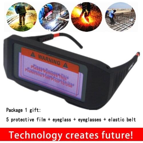 Olar Powered Auto Darkening Goggle Welder Glasses Arc PC Lens Great Goggles For Welding Protection Mayitr
