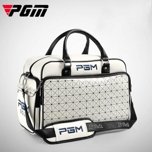 Women Golf Clothing Bag Waterproof Pu Leather Bags Large Capacity Independent Shoe Bag Female Double Layer Durable Handags D0059