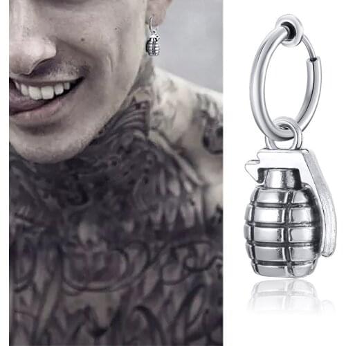 Unique Stainless Steel Earrings for Men Jewelry