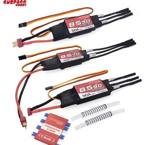 Waterproof 50A 70A 90A Boat Brushless ESC 2-6S Lipo BEC 5.5V/5A Programming Card for RC 2948 3660 3670 Motor