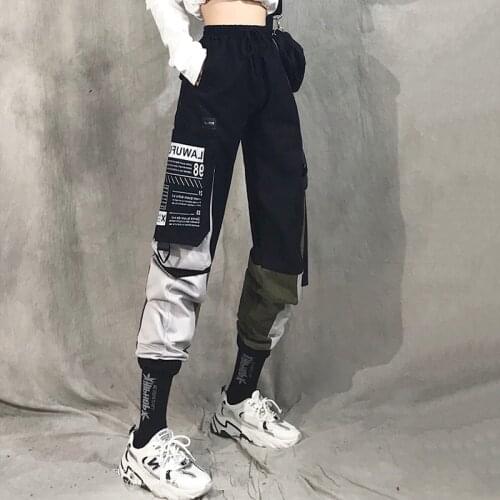 High Waist Cargo Pants Women Loose Sport Trousers Fashion Big Pocket Streetwear Pant High Quality Casual Pants Plus Size