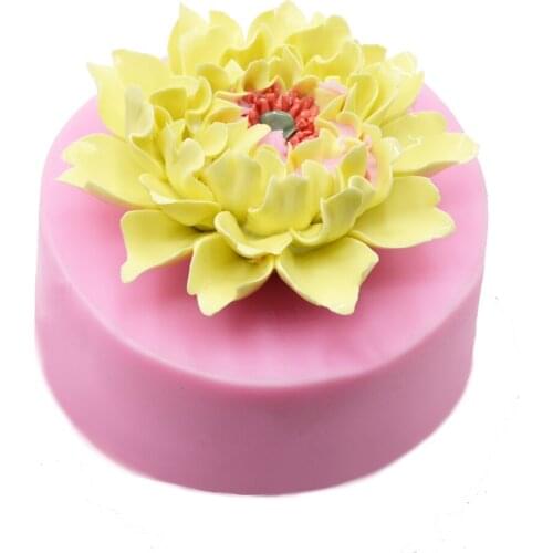 Top Quality 3D Flower Shape DIY Baking Tools Chocolate Candy Cookies Cupcake Silicone Mold Fondant Cake Decoration Mould