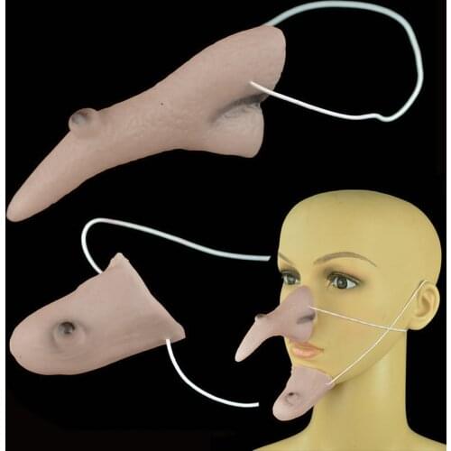 Halloween Funny Dress Up Witch Suit Aquiline Nose Chin Stage Show Cosplay Witch Prop Festival Carnival Long Nose Long Chin Mask