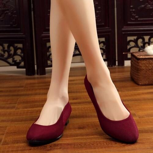 Women Ballet Flats Shoes Women Shoes Office Cloth Sweet Loafers Womens Flats Ballet Pregnant Flats Shoes Boat