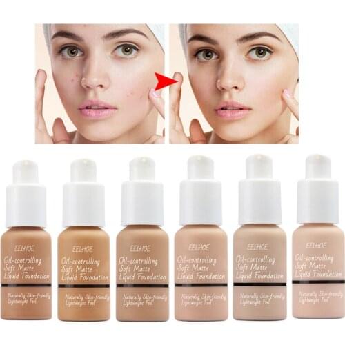30ml Liquid Matte Face Foundation Concealer Base Long Lasting Moisturizing Oil Control Full Coverage Concealer Cream Face Makeup