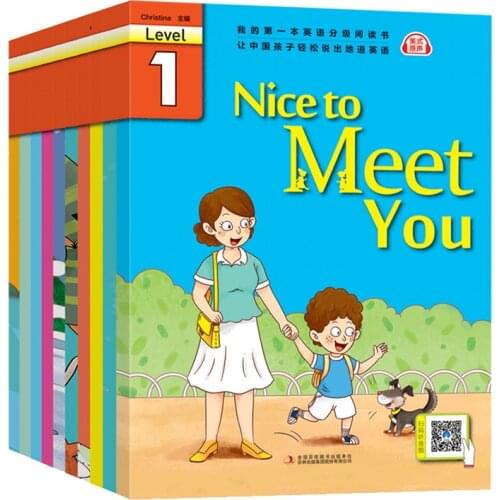 10Books/Set Childrens English Storybook Picture Book Childrens English Reading Book Zero-Based Enlightenment Textbook For kids