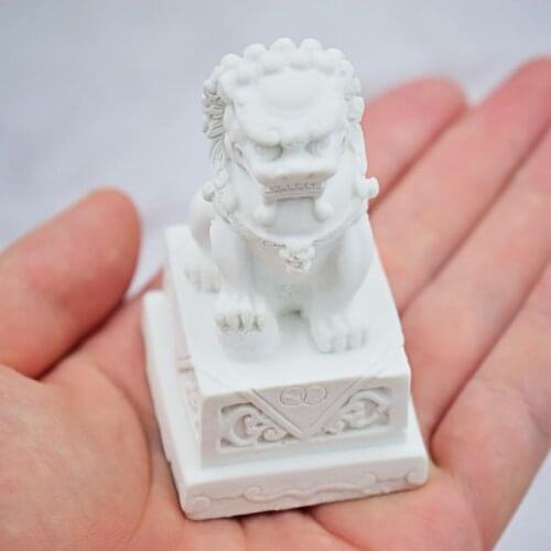 83XC Stone Lion Sentinel Animal Statue Resin Mold Wax Soap Polymer Clay Fondant Silicone Molds Art Craft Jewelry Making Tool