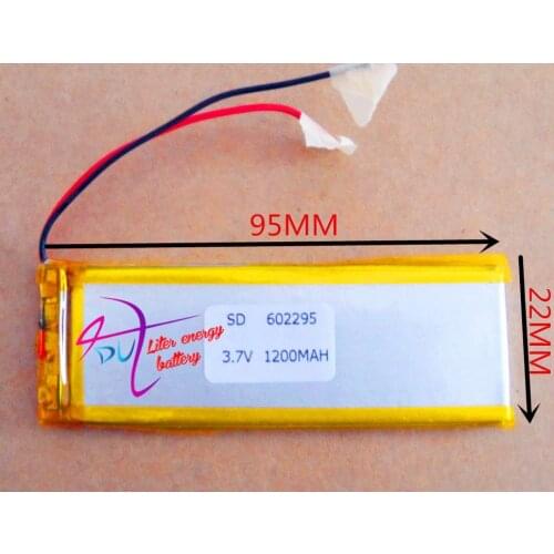 Tablet battery 3.7V,1200mAH,[602295] PLIB; polymer lithium ion / Li-ion battery for dvr,GPS,mp3,mp4,cell phone