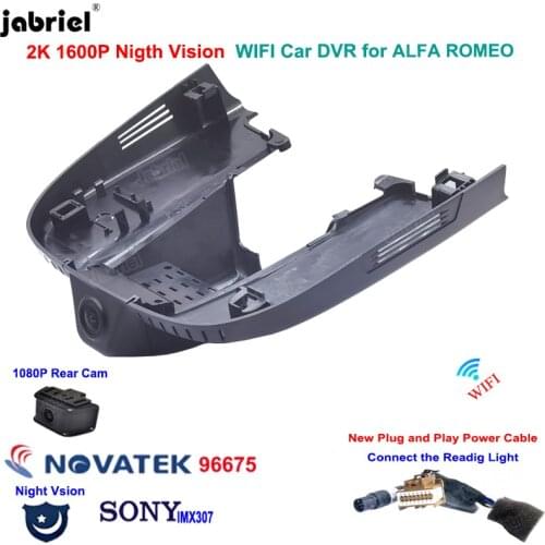 2K 1600P Car Dvr Dash Cam Camera for ALFA ROMEO Stelvio Quadrifoglio for ALFA ROMEO Giulia Quadrifoglio GTA Veloce 2016-2021