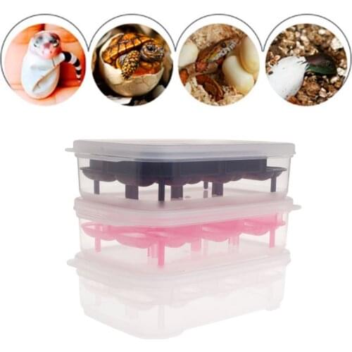 Reptile Incubator 14 Slots Professional Transparent Cover For Lizard Snake Gecko Eggs Hatcher Hatching Box Case Tray Supplie