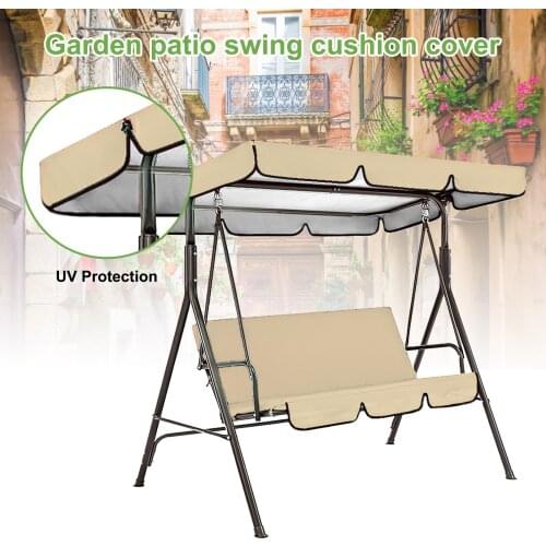 Garden Chairs Patio Swing Cover Set Waterproof UV-Resistant Swing Canopy Seat Top Cover Swing Seat Cover Dust Cover